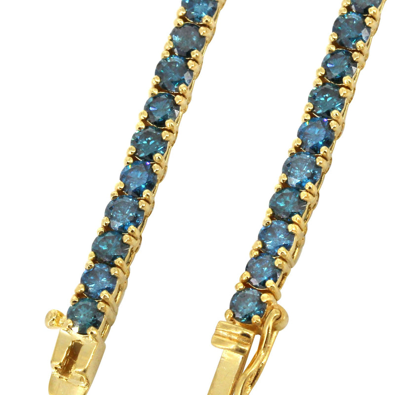 Women Jewelry - Diamond Necklace For Women | Blue Diamond Tennis Chain