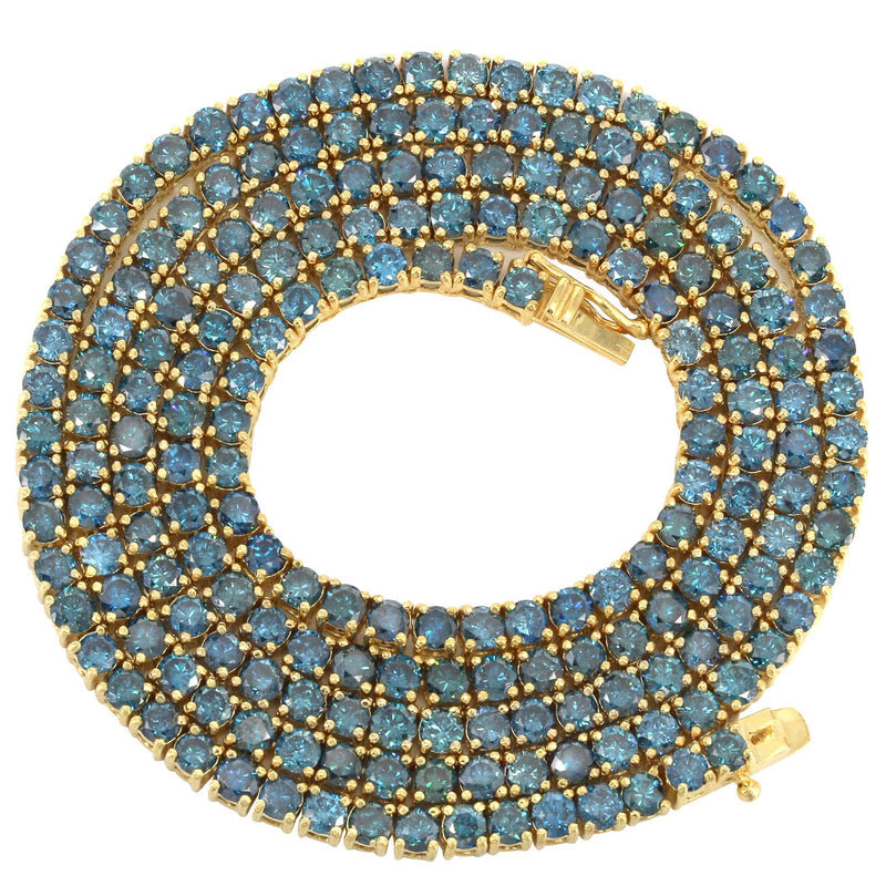 Women Jewelry - Diamond Necklace For Women | Blue Diamond Tennis Chain