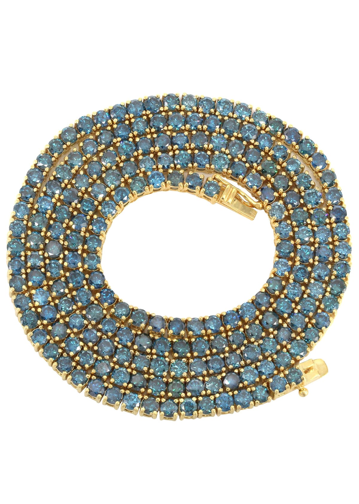 Women Jewelry - Diamond Necklace For Women | Blue Diamond Tennis Chain