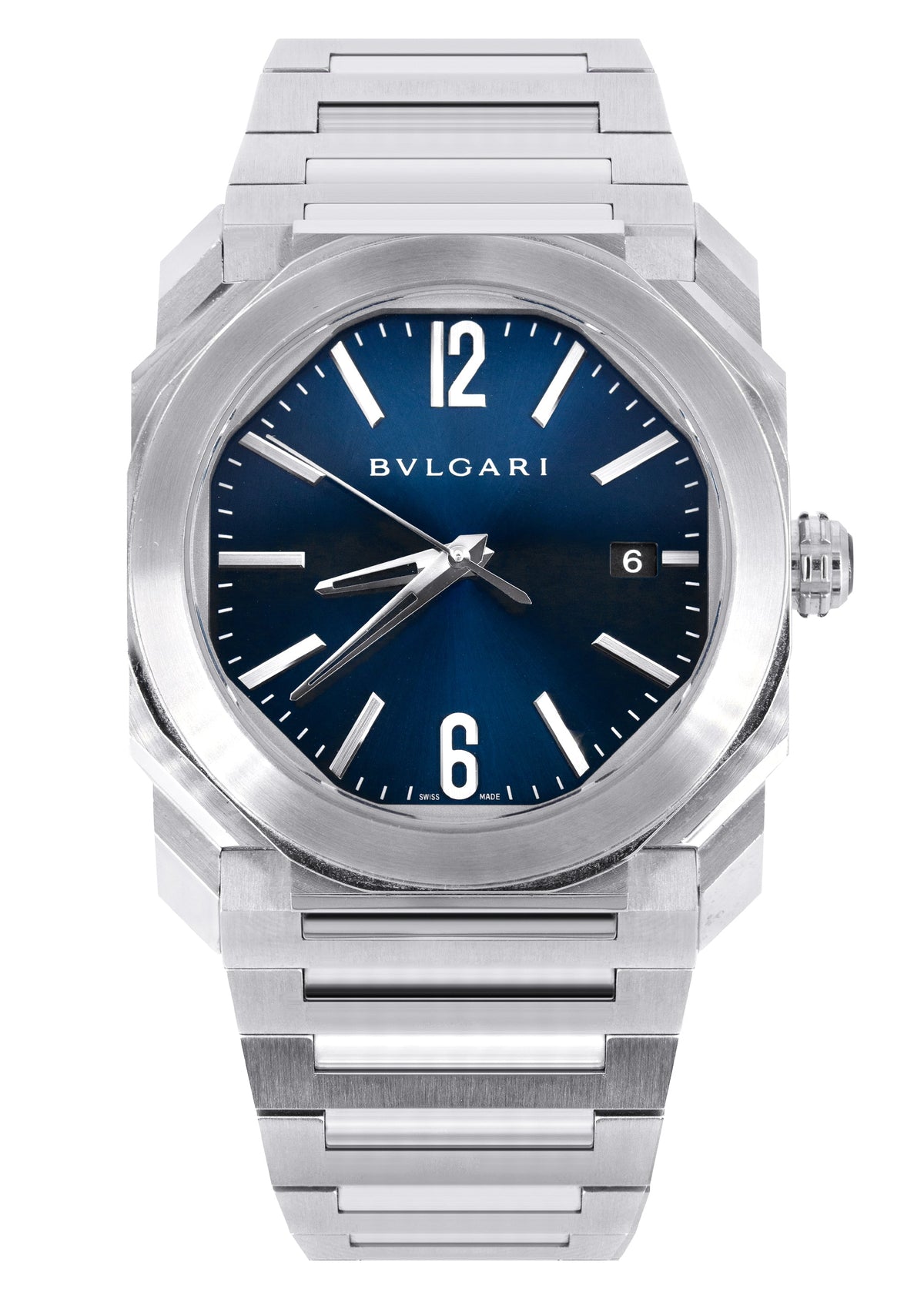 BVLGARI OCTO BGO38S WATCH IN STAINLESS STEEL