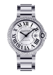 Diamond Cartier Ballon Bleu | Stainless Steel | 42 Mm
