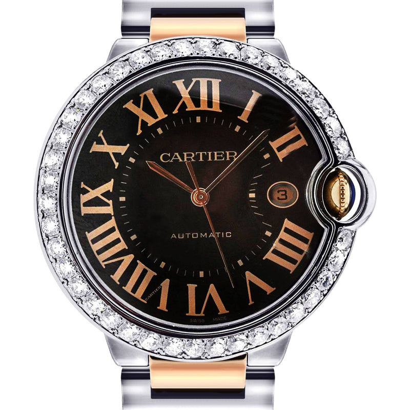 Diamond Cartier Ballon Bleu | Two Tone | 42 Mm