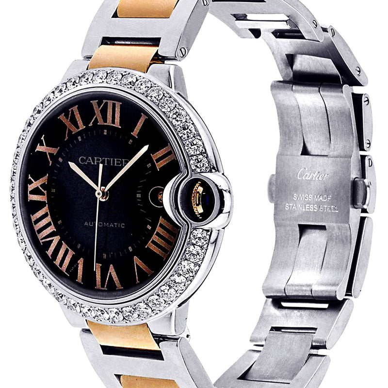 Diamond Cartier Ballon Bleu | Two Tone | 42 Mm