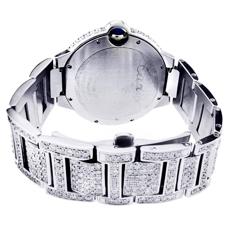 Diamond Cartier Ballon Bleu | Stainless Steel | 42 Mm