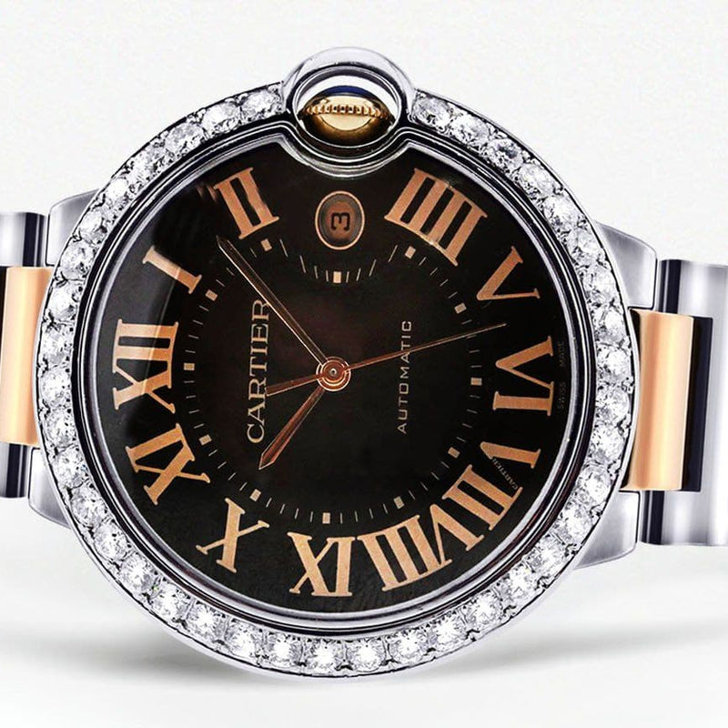 Diamond Cartier Ballon Bleu | Two Tone | 42 Mm