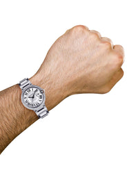 Diamond Cartier Ballon Bleu | Stainless Steel | 42 Mm