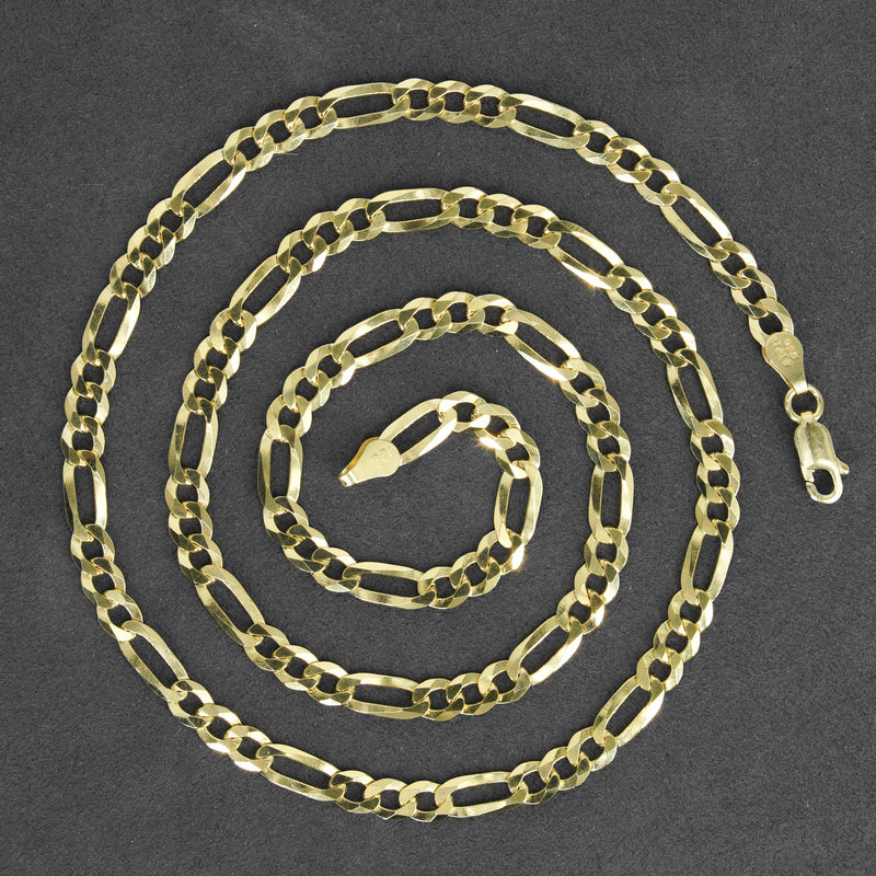 Silver Chain - Mens Gold Chain / Figaro Chain / 5 MM