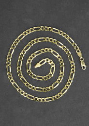 Silver Chain - Mens Gold Chain / Figaro Chain / 5 MM