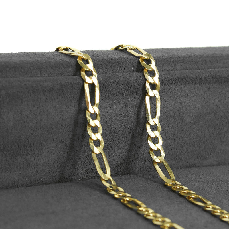 Silver Chain - Mens Gold Chain / Figaro Chain / 5 MM