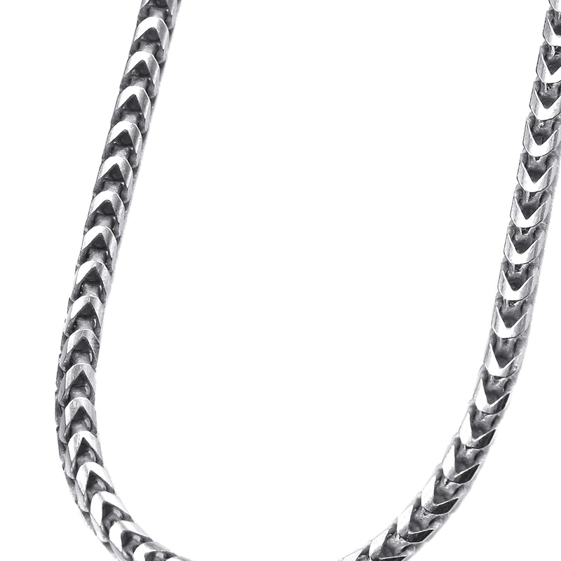 Silver Chain - Mens White Chain / Franco Chain / 2.3 MM