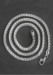 Silver Chain - Mens White Chain / Franco Chain / 4.2 MM