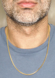 Silver Chain - Mens Gold Chain / Franco Chain / 2.5 MM
