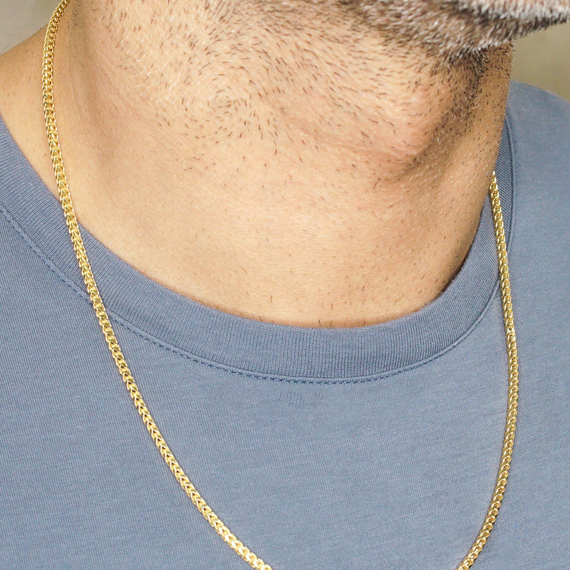 Silver Chain - Mens Gold Chain / Franco Chain / 2.5 MM