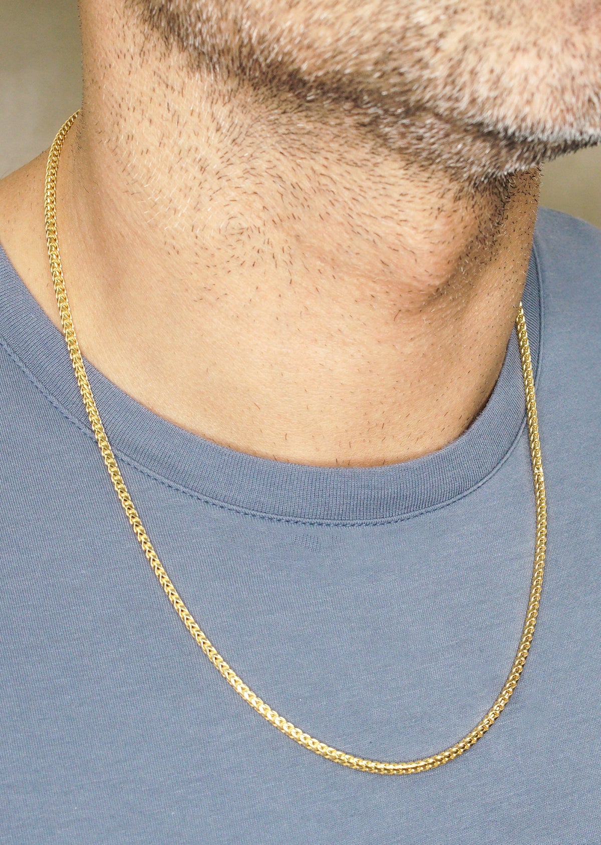 Silver Chain - Mens Gold Chain / Franco Chain / 2.5 MM
