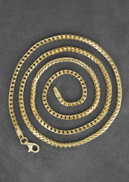 Silver Chain - Mens Gold Chain / Franco Chain / 2.5 MM