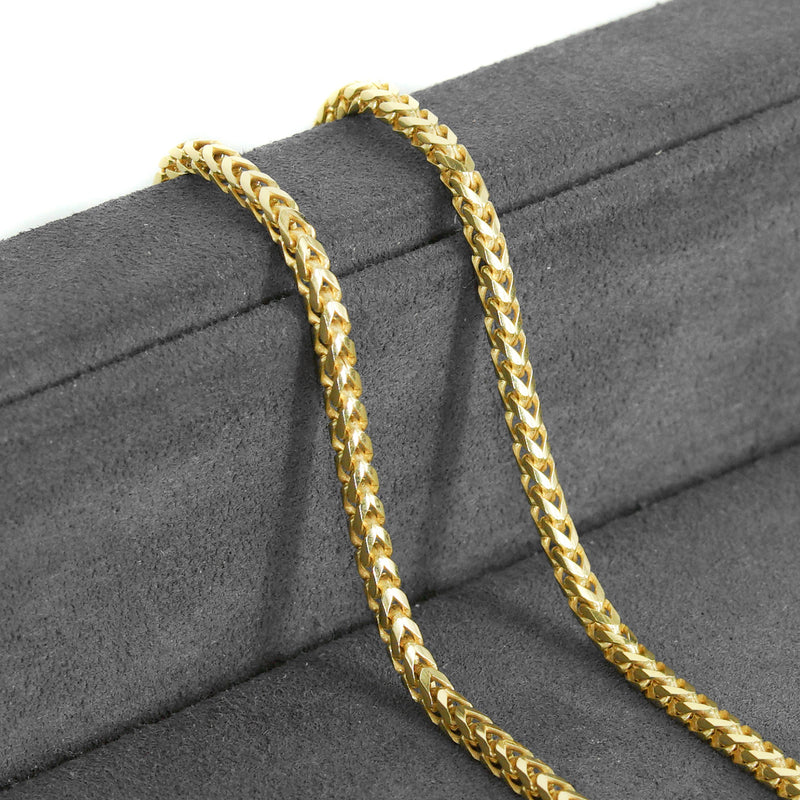 Silver Chain - Mens Gold Chain / Franco Chain / 2.5 MM