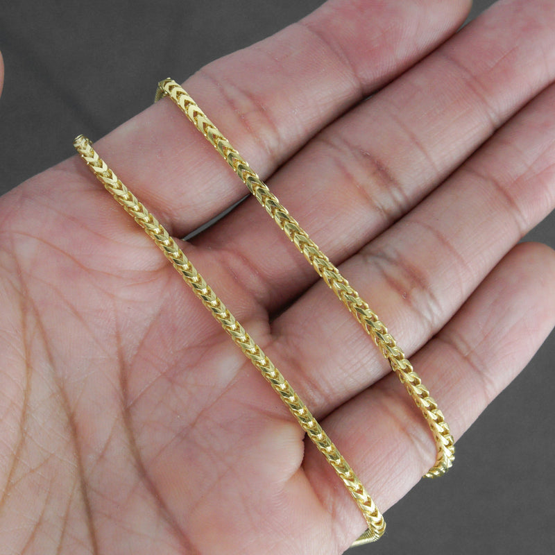 Silver Chain - Mens Gold Chain / Franco Chain / 2.5 MM