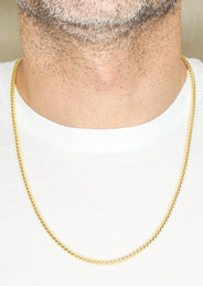 Silver Chain - Mens Gold Chain / Franco Chain / 3.5 MM