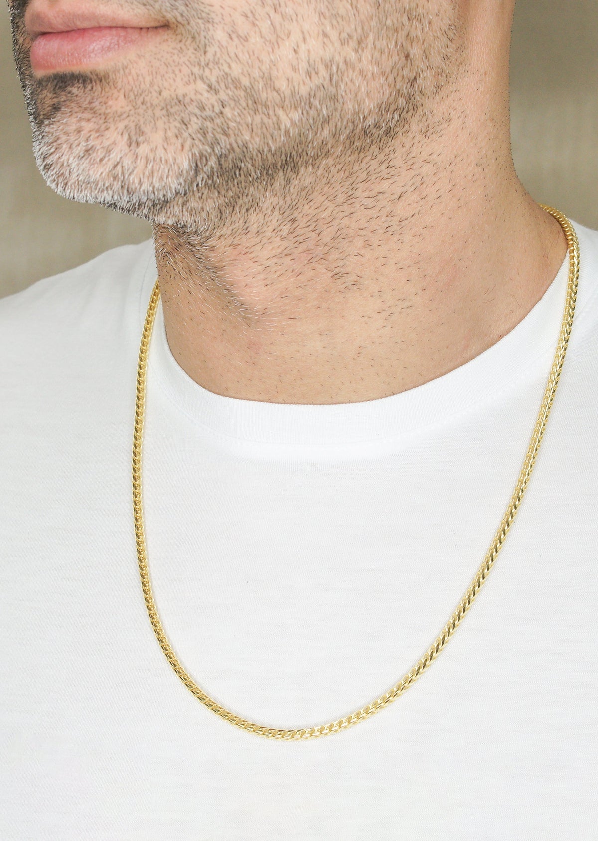 Silver Chain - Mens Gold Chain / Franco Chain / 3.5 MM