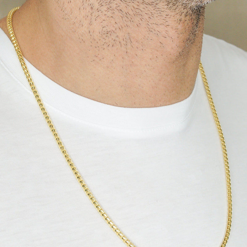 Silver Chain - Mens Gold Chain / Franco Chain / 3.5 MM