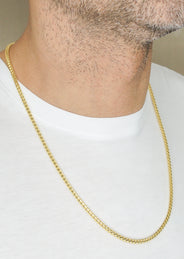 Silver Chain - Mens Gold Chain / Franco Chain / 3.5 MM