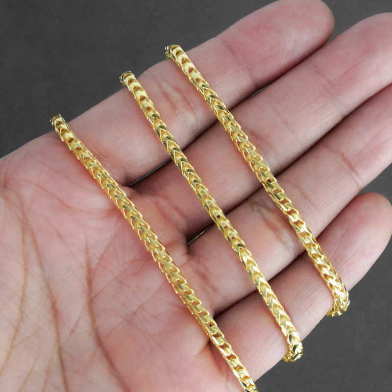 Silver Chain - Mens Gold Chain / Franco Chain / 3.5 MM