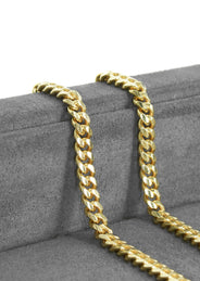 Silver Chain - Mens Gold Chain / Miami Cuban Link Chain / 5 MM