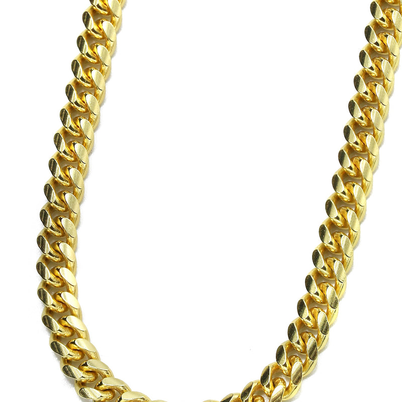 Silver Chain - Mens Gold Chain / Miami Cuban Link Chain / 5 MM