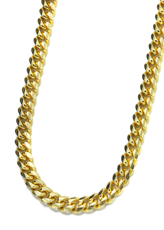 Silver Chain - Mens Gold Chain / Miami Cuban Link Chain / 5 MM