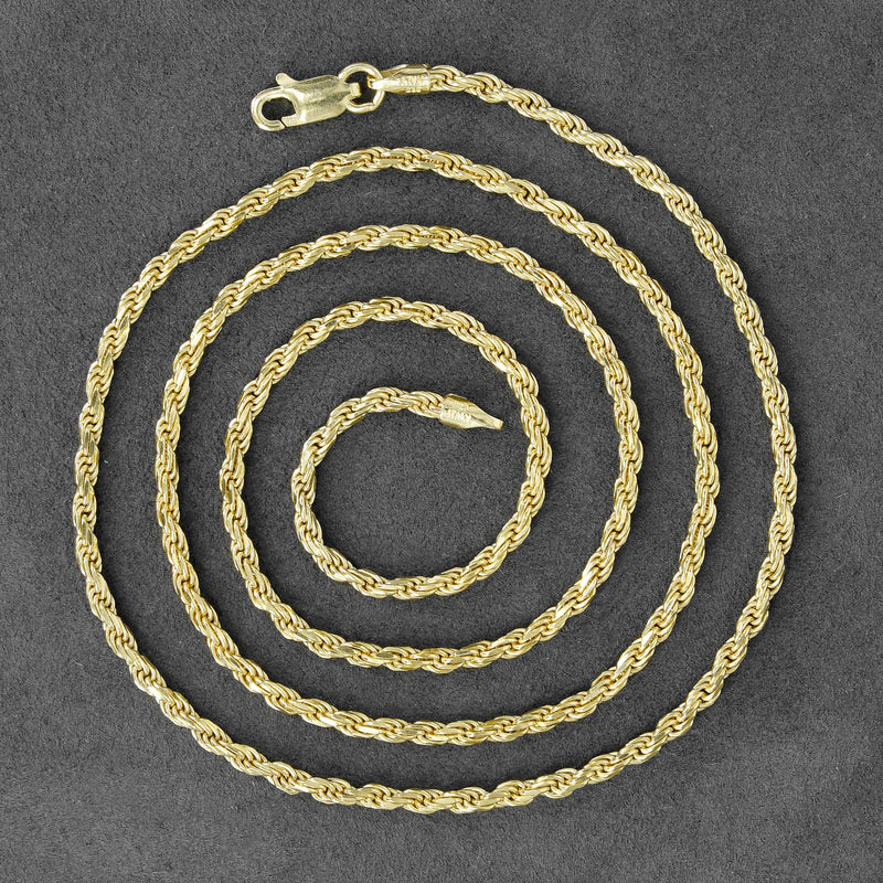 Silver Chain - Mens Gold Chain / Rope Chain / 2.2 MM
