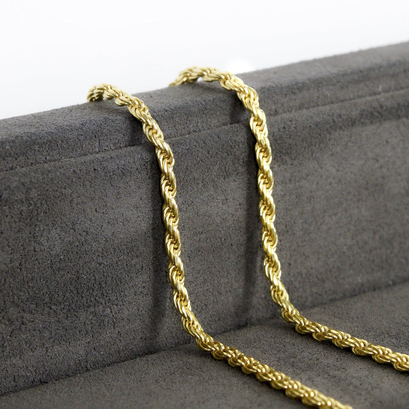 Silver Chain - Mens Gold Chain / Rope Chain / 2.2 MM