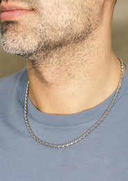 Silver Chain - Mens White Chain / Coreana Chain / 2 MM