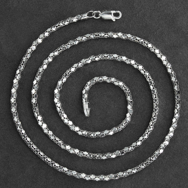 Silver Chain - Mens White Chain / Coreana Chain / 2 MM