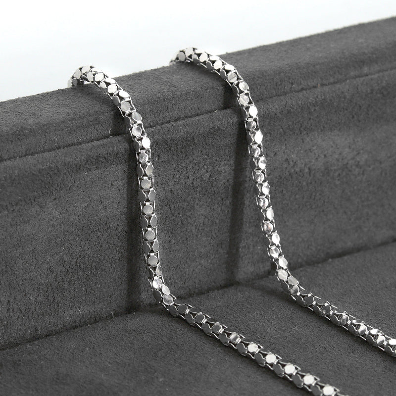 Silver Chain - Mens White Chain / Coreana Chain / 2 MM