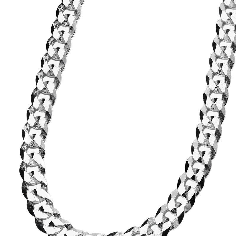 Silver Chain - Mens White Chain / Curb Chain / 5 MM