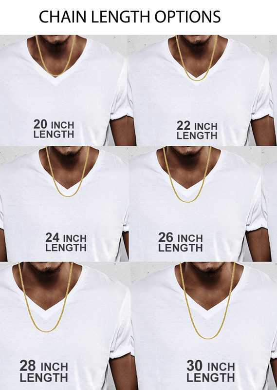 Mens Solid Mariner Chain 10K Gold