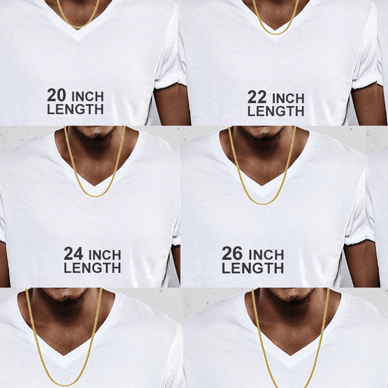 10K Gold Chain - Mens Semi Solid Hermes Link Chain