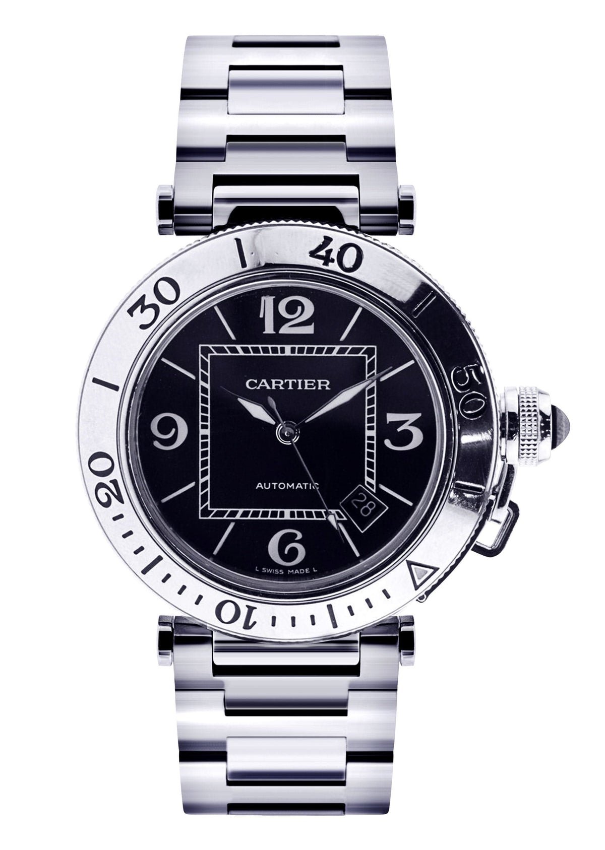 Cartier Pasha Seatimer | Stainless Steel | 40.5 Mm