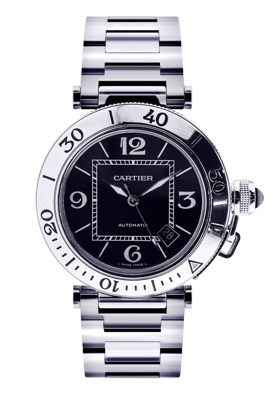 Cartier Pasha Seatimer | Stainless Steel | 40.5 Mm