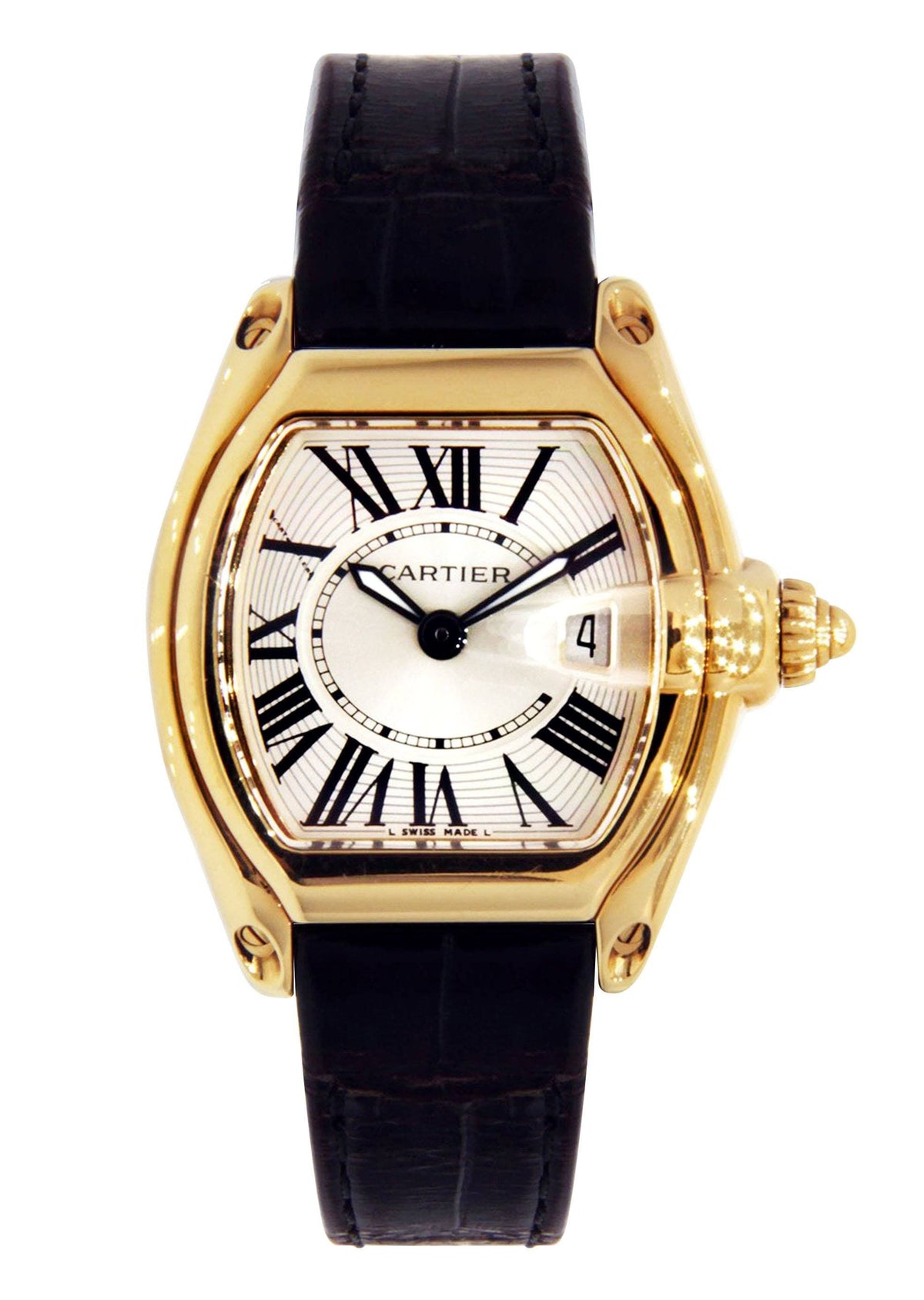 Cartier Roadster Watch For Women | 18K Yellow Gold | 31 Mm