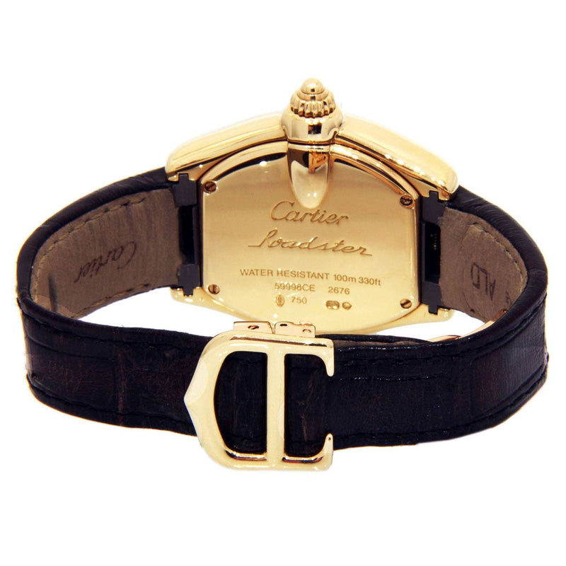 Cartier Roadster Watch For Women | 18K Yellow Gold | 31 Mm