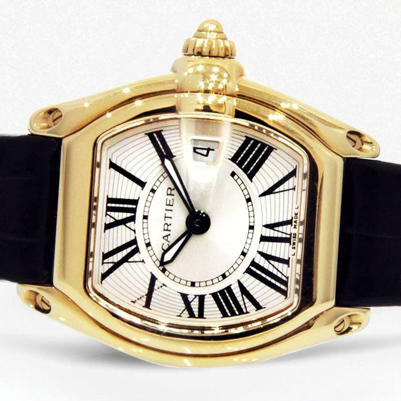 Cartier Roadster Watch For Women | 18K Yellow Gold | 31 Mm