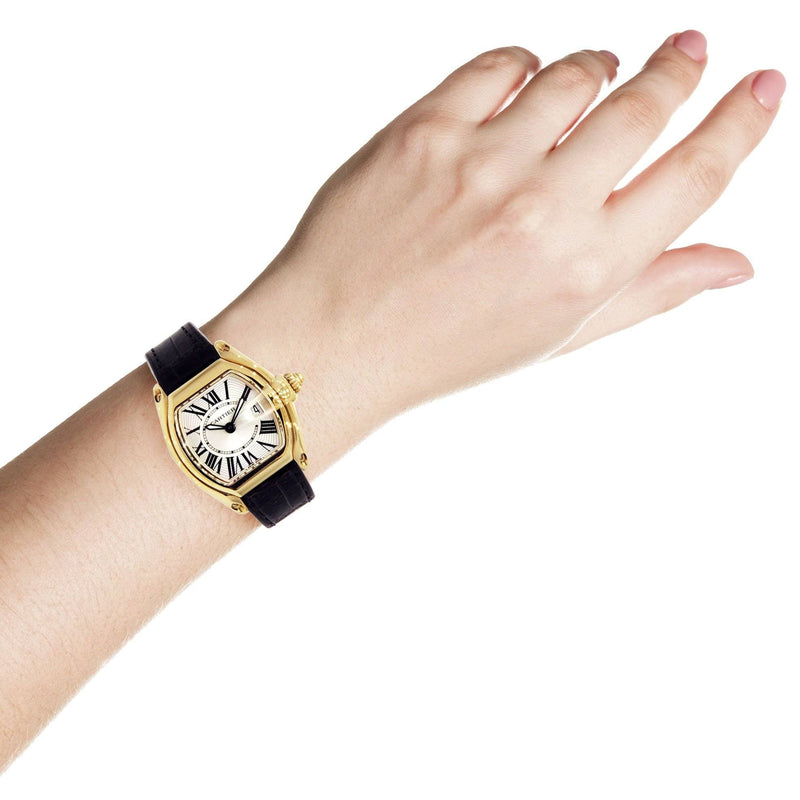 Cartier Roadster Watch For Women | 18K Yellow Gold | 31 Mm