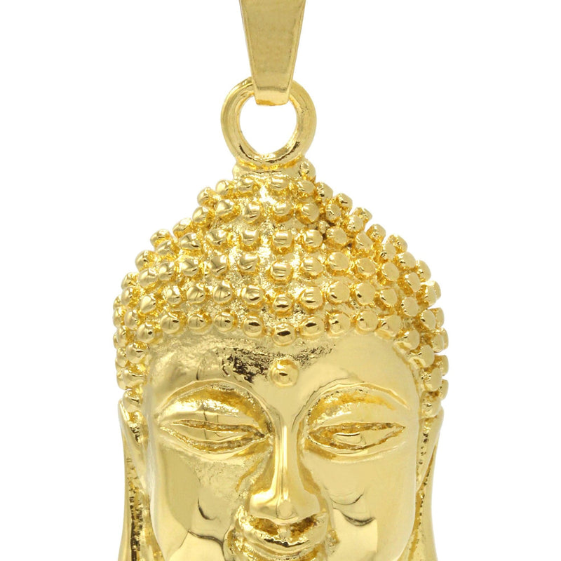 Mens Gold Plated Buddha Pendant | 22.8 Grams