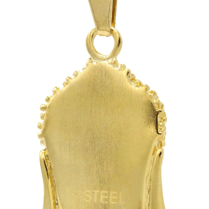 Mens Gold Plated Buddha Pendant | 22.8 Grams