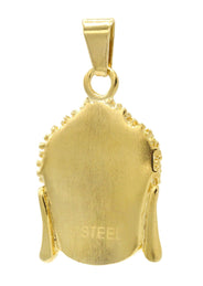 Mens Gold Plated Buddha Pendant | 22.8 Grams