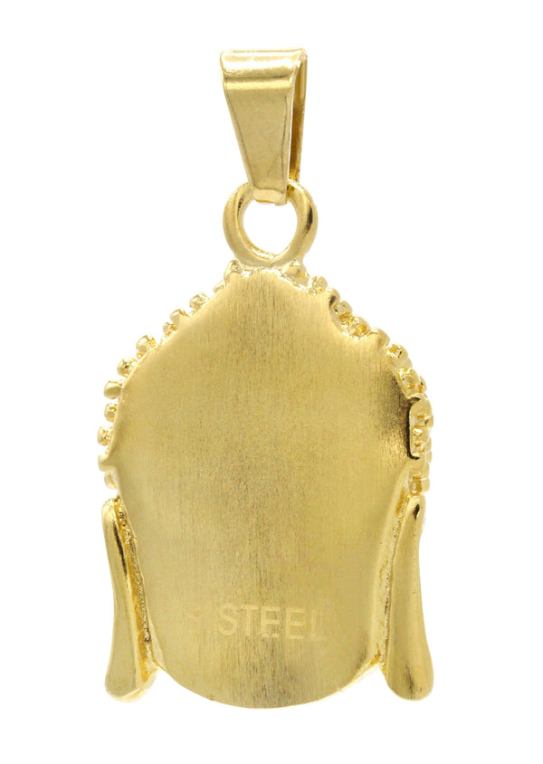 Mens Gold Plated Buddha Pendant | 22.8 Grams