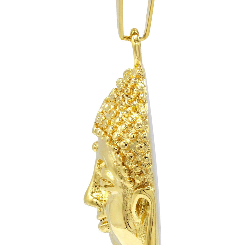 Mens Gold Plated Buddha Pendant | 22.8 Grams