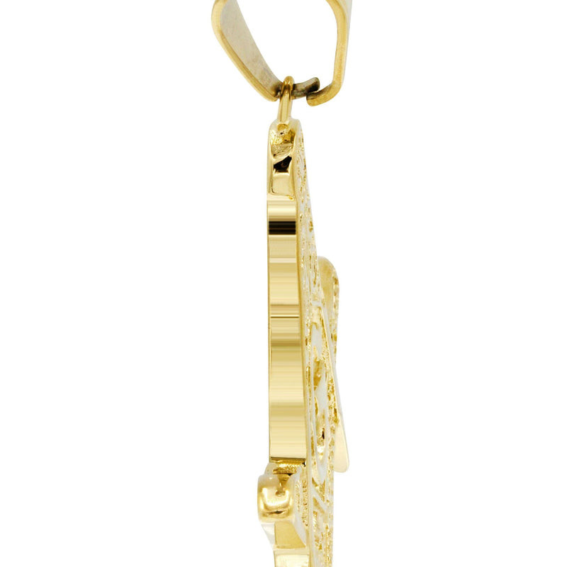 Mens Gold Plated Mason Pendant | 9.5 Grams