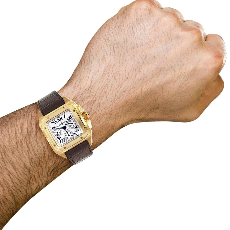 Cartier Santos 100 | 18K Yellow Gold